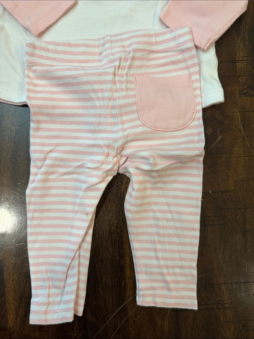 Gymboree Pink and White Bear Pajama Set